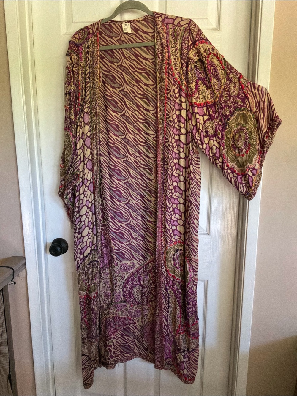 RAJ …Boho Embroidery Kimono -